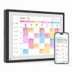 10.1 inch Digital Calendar Chore Chart Digital Picture Frame | Smart Family Planner, Smart Family Planner, Desk Digital Calendar Best Gifts for Christmas, Wedding, Mom - front-left angle