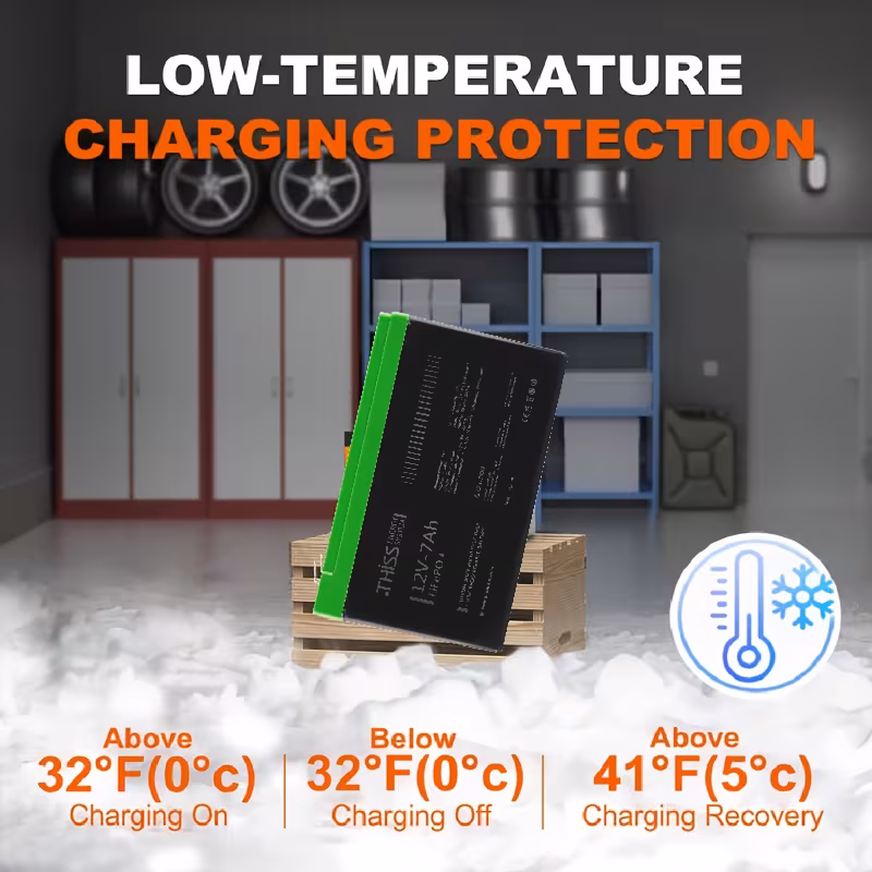 1pc 12v 7 0ah lifepo4 lithium battery   with bms over 3000 deep cycles suitable for rvs   off grid storage and more     and black rechargeable   ideal for   motors marine use Product details 4