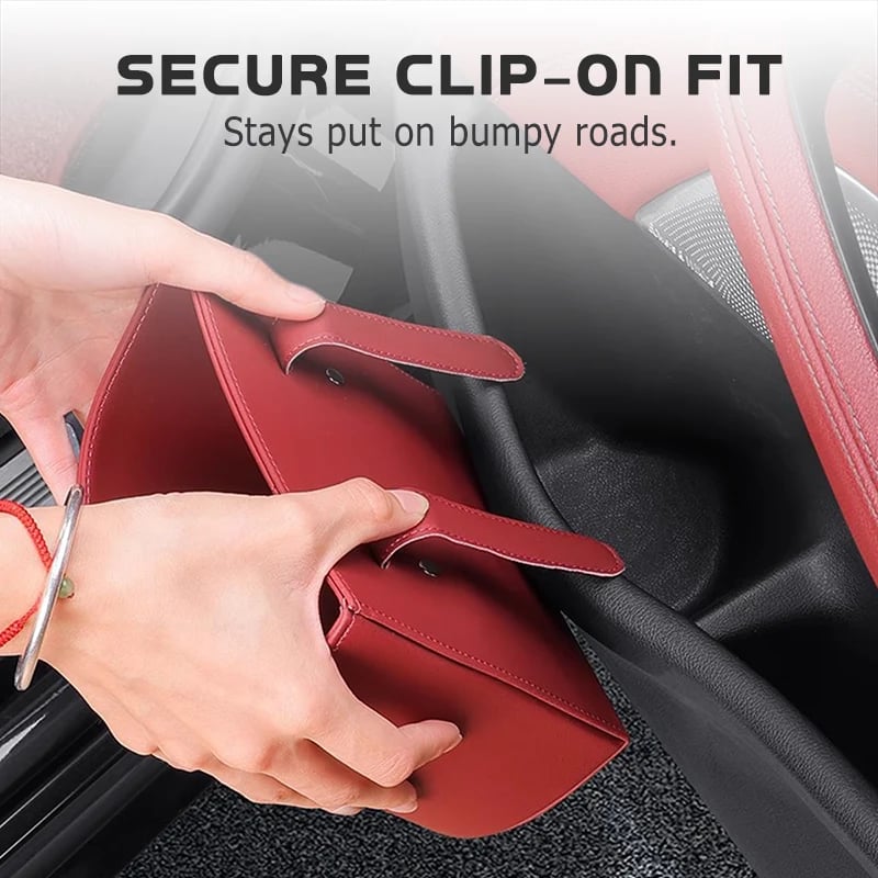 Clip-on car cup holder mounting