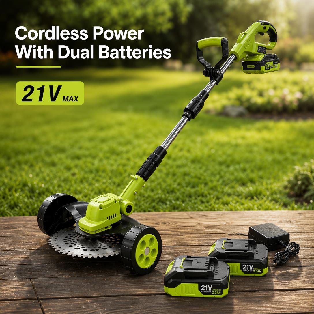 21V cordless with two rechargeable batteries