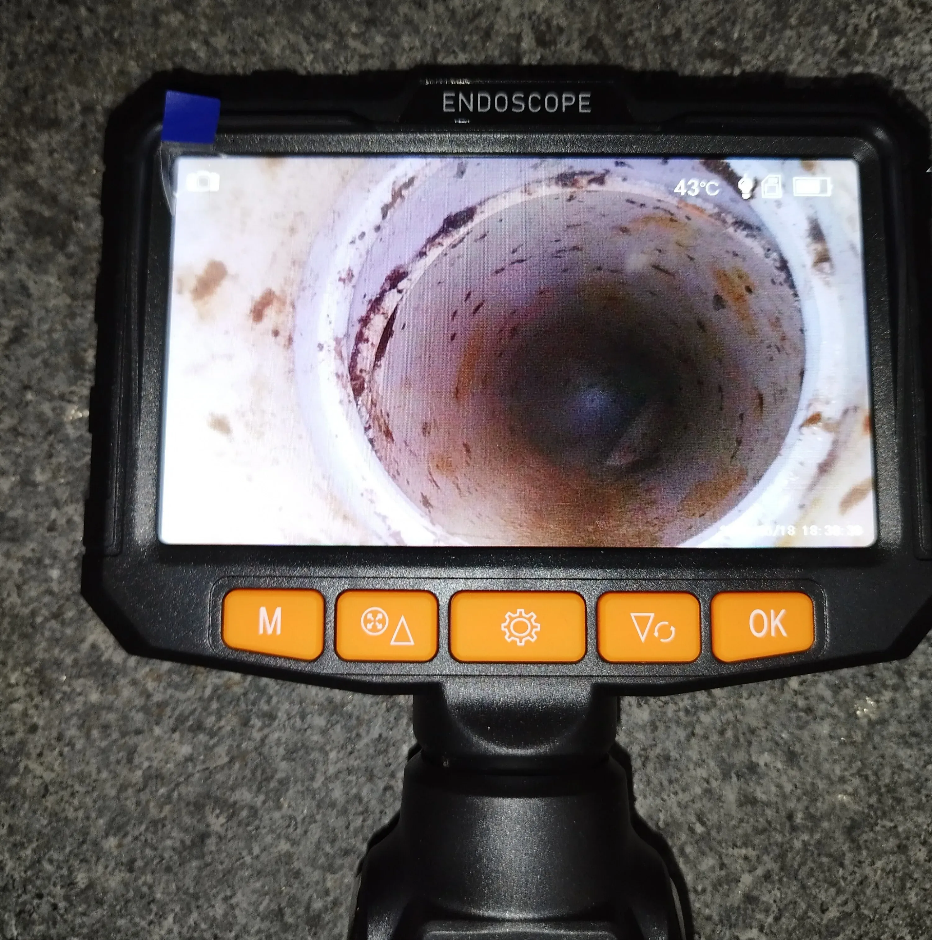 C50 customer review media from an industrial inspection job
