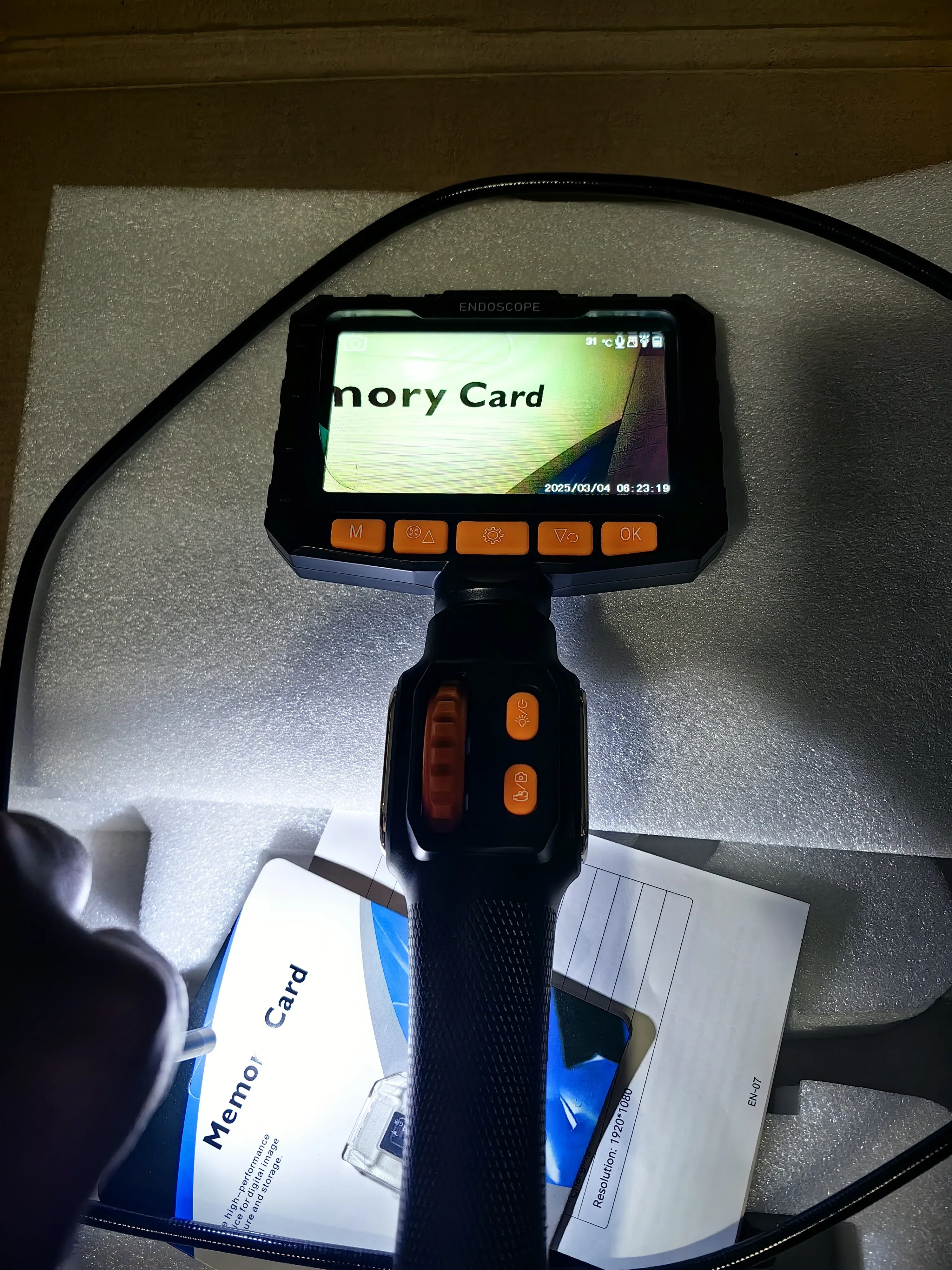C50 customer review media from an industrial inspection job