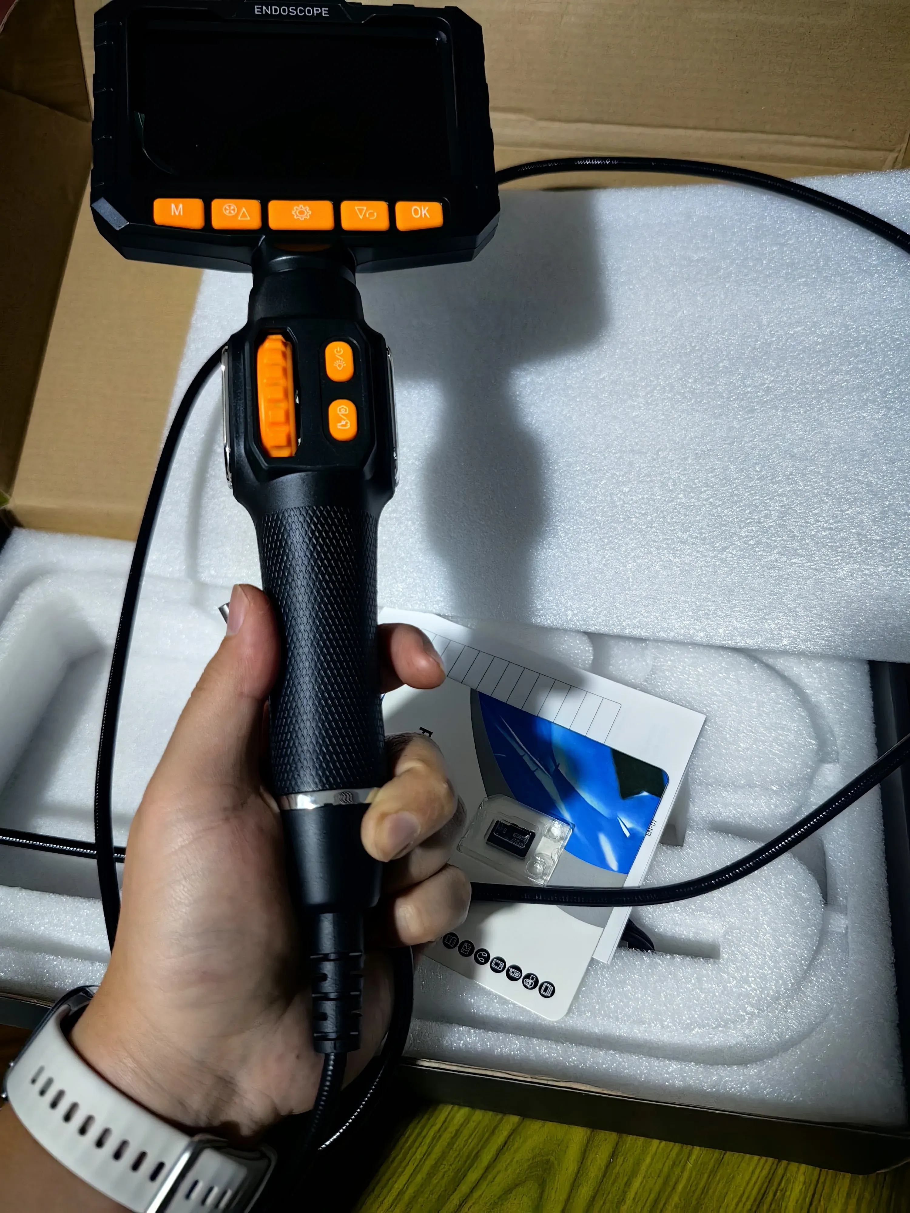 C50 customer review media from an industrial inspection job