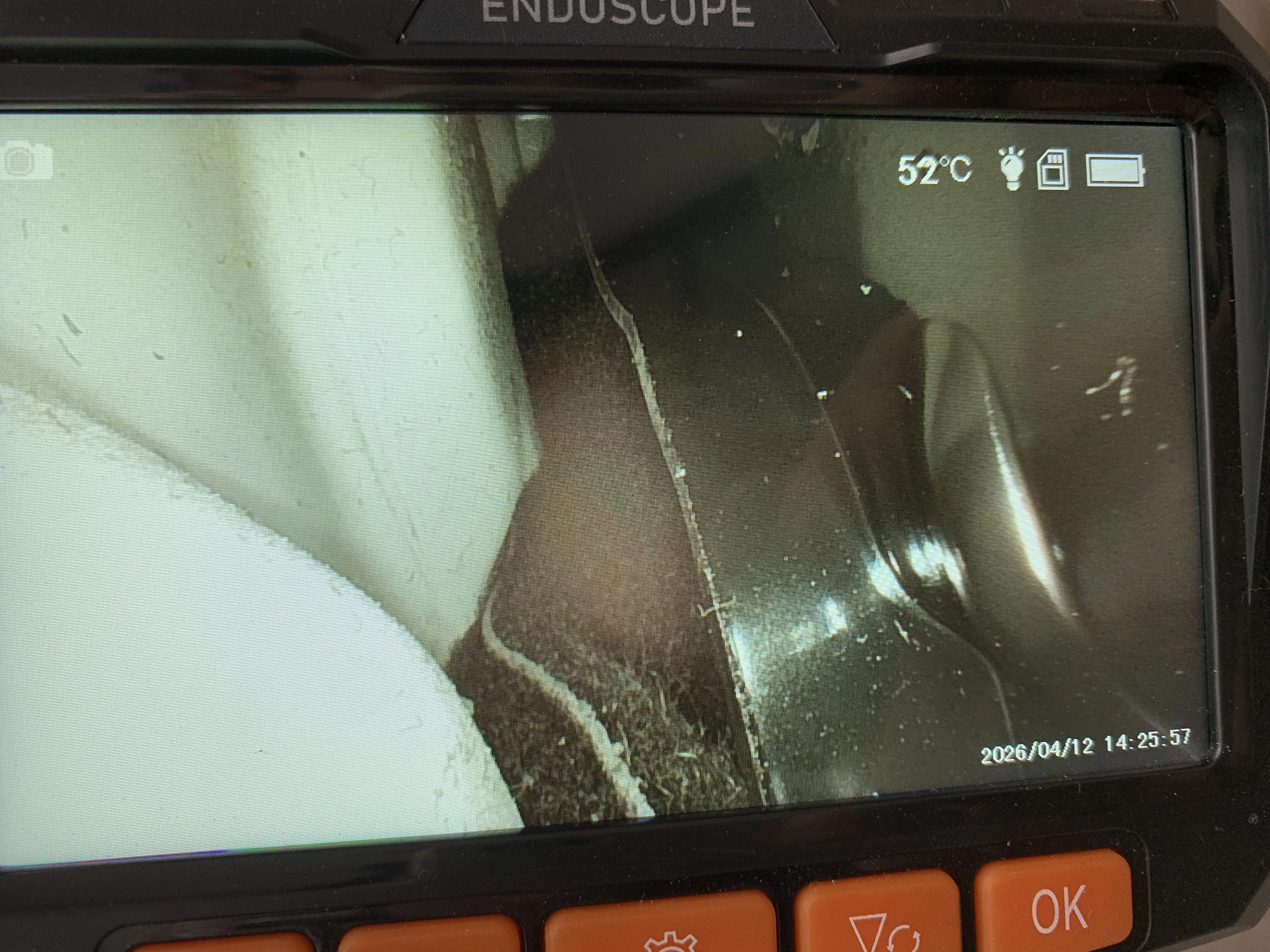 C50 customer review media from an industrial inspection job