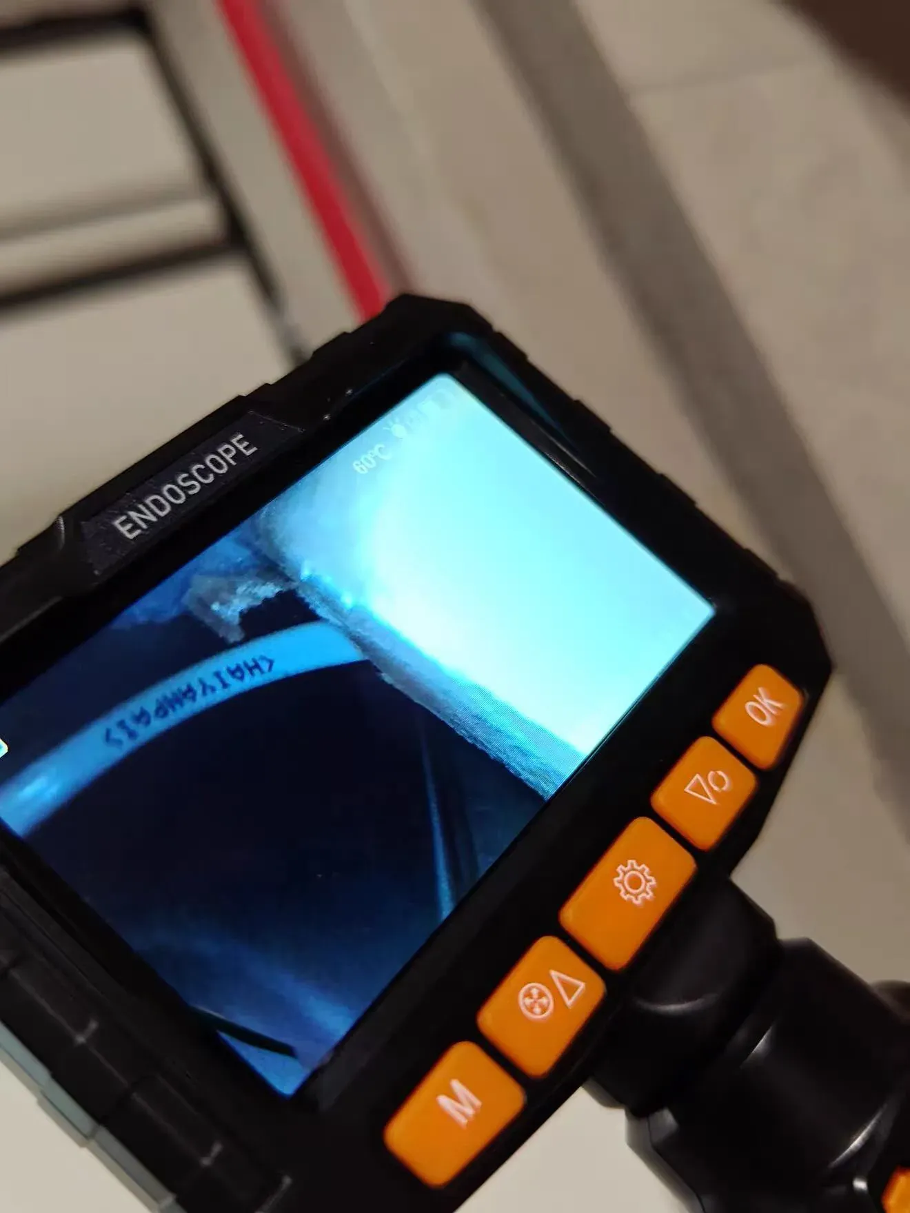 C50 customer review media from an industrial inspection job