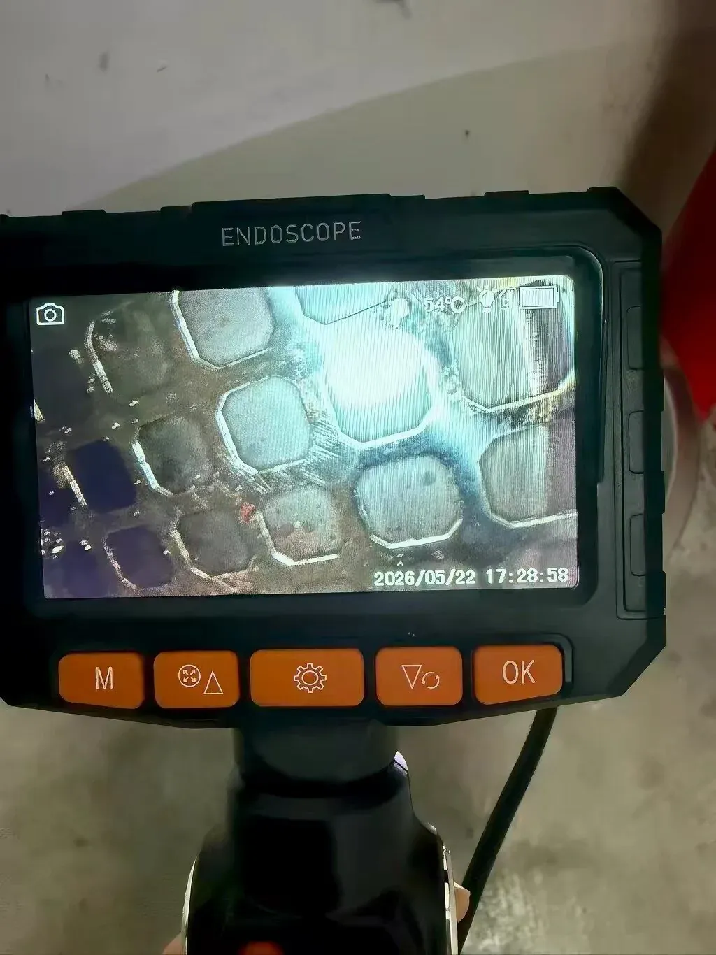 C50 customer review media from an industrial inspection job