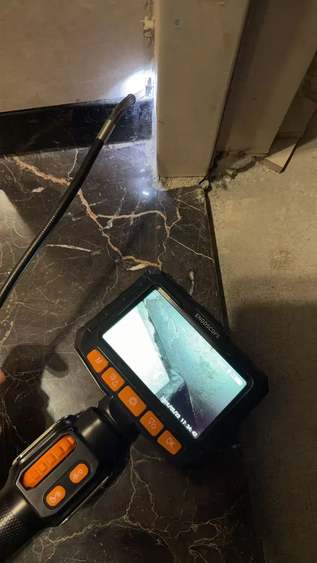 C50 customer review media from an industrial inspection job