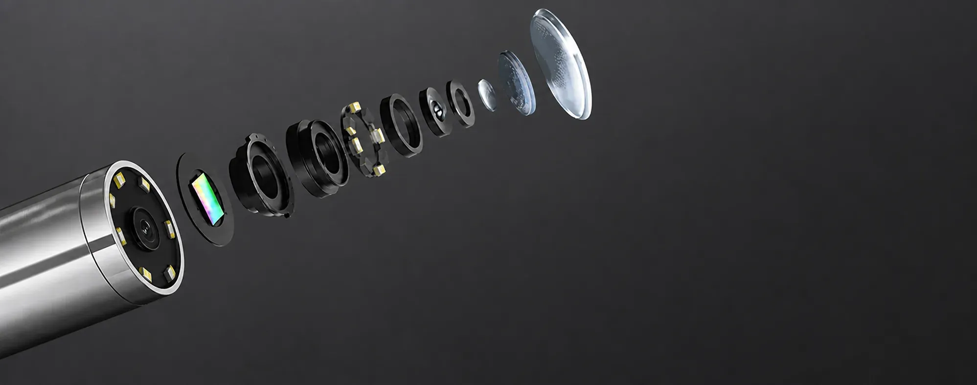 Mekrivo C50 articulating inspection probe shown in close-up