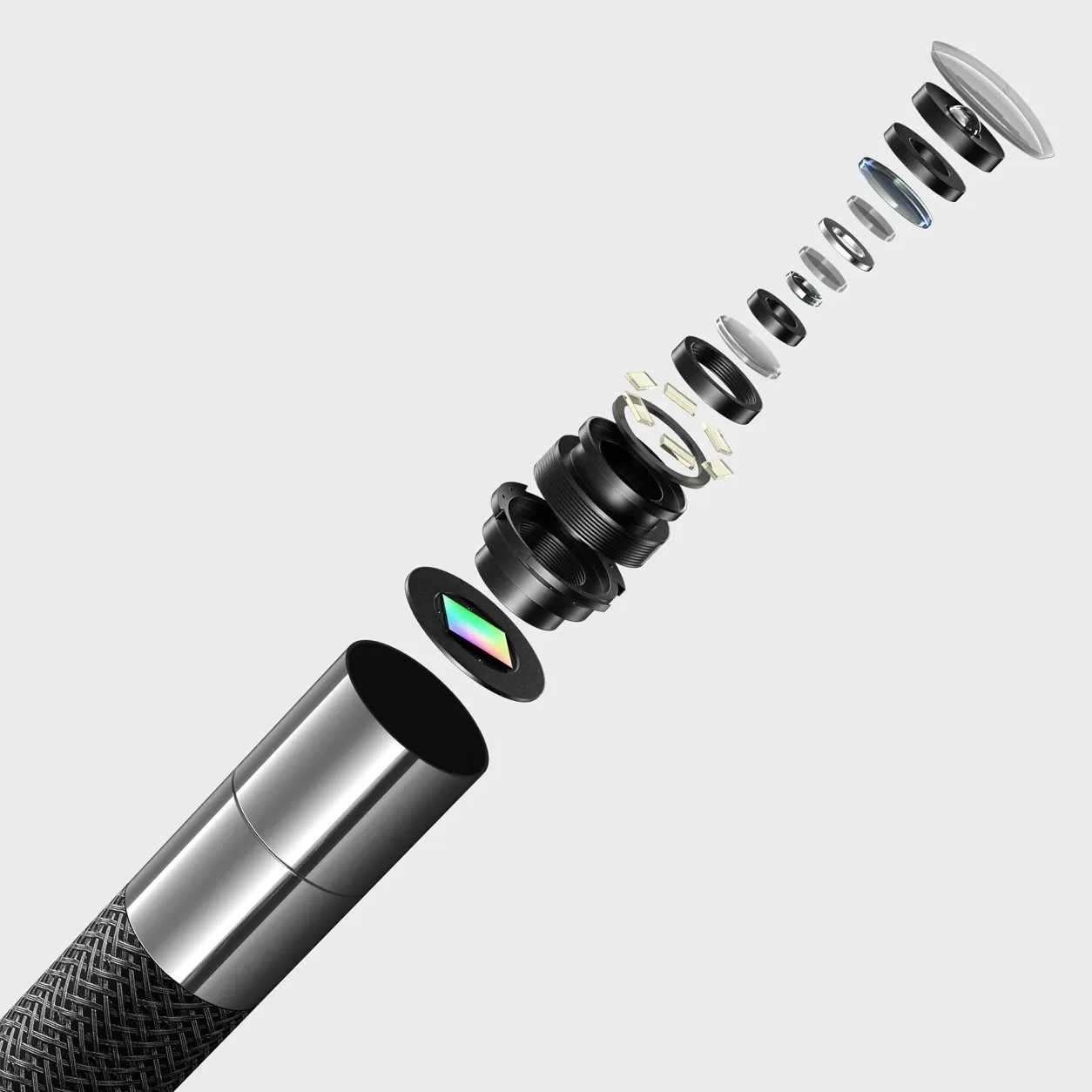 Mekrivo C50 articulating inspection probe shown in close-up