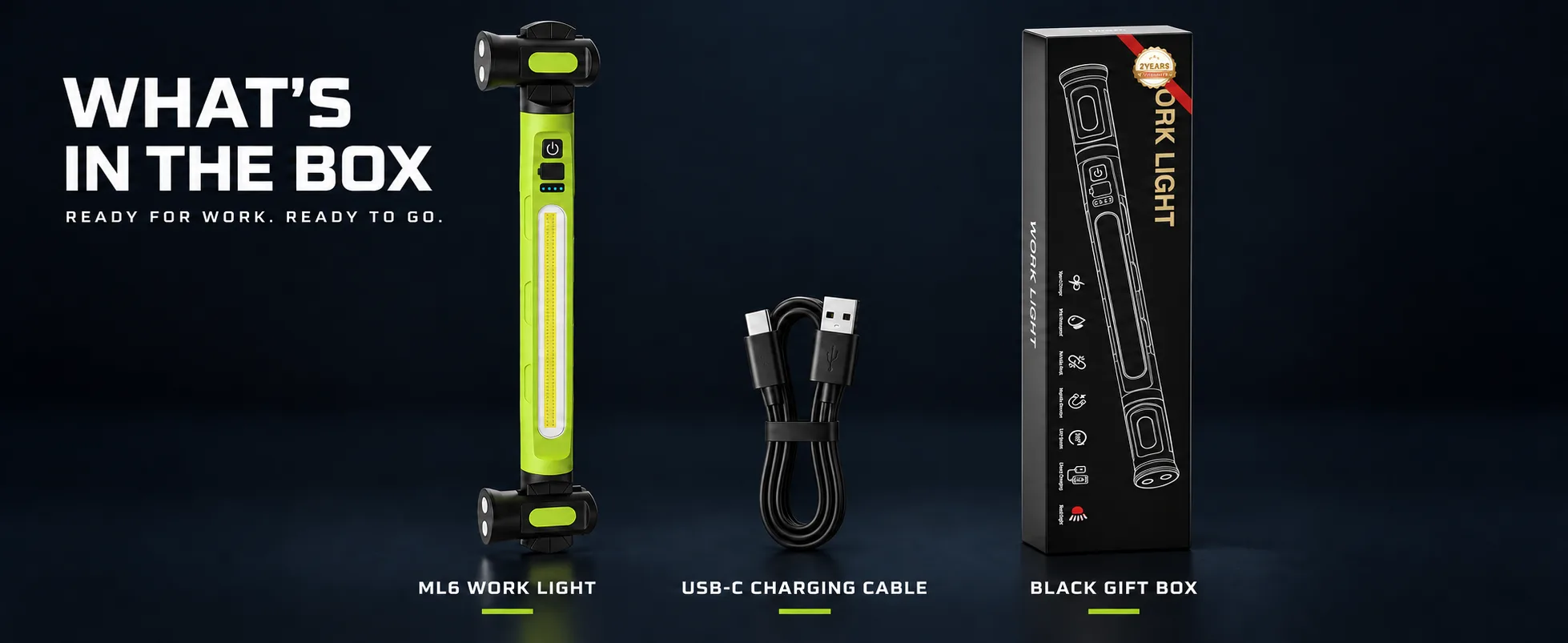 What is included with the ML6 work light