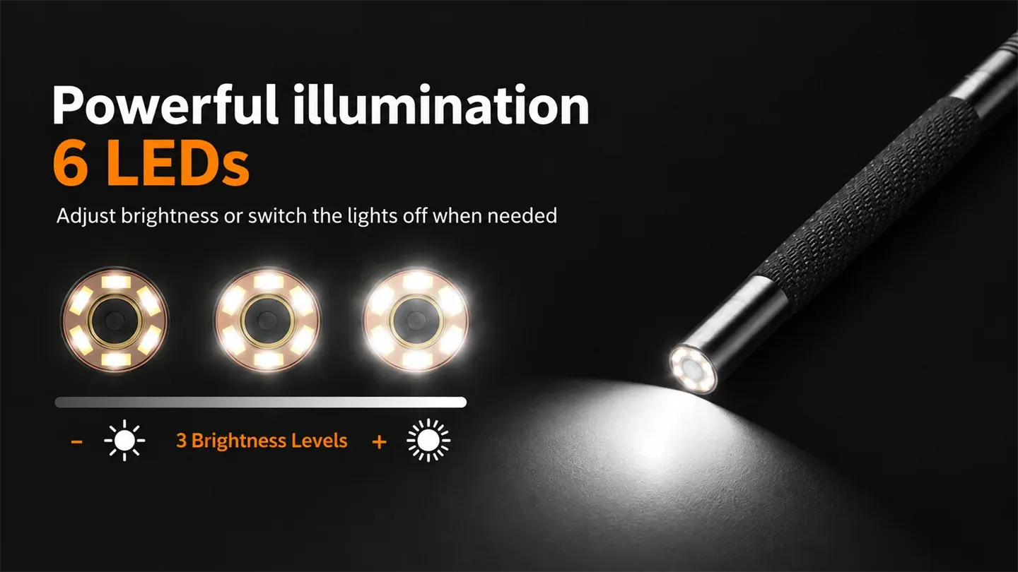 P91 six LED probe lighting