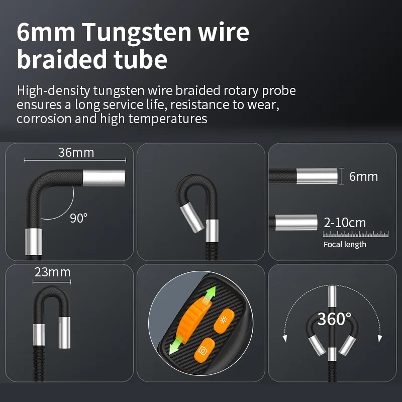 Mekrivo P91 6 mm tungsten braided probe