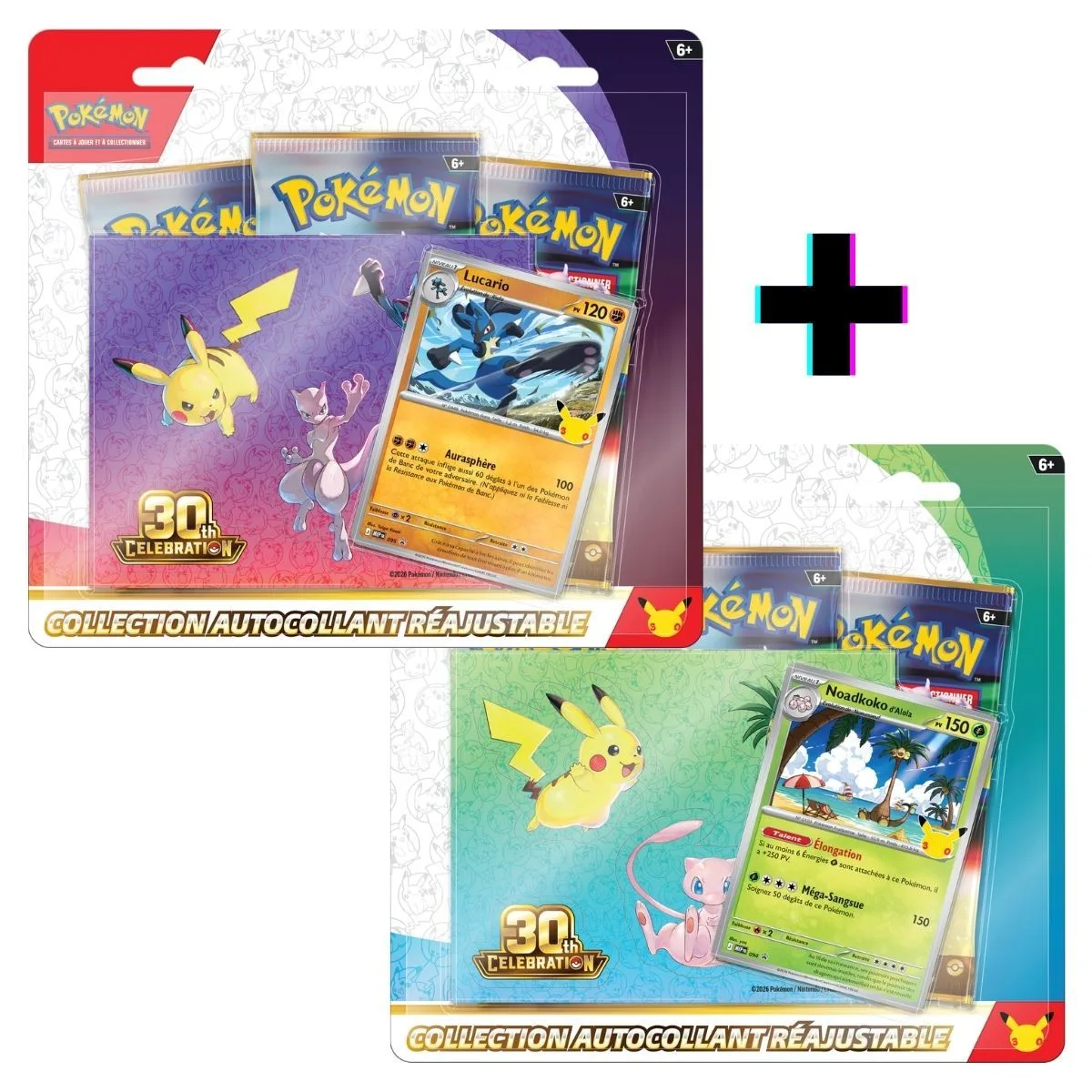 Lot de 2 Tripacks Collection Autocollant - 30e Anniversaire