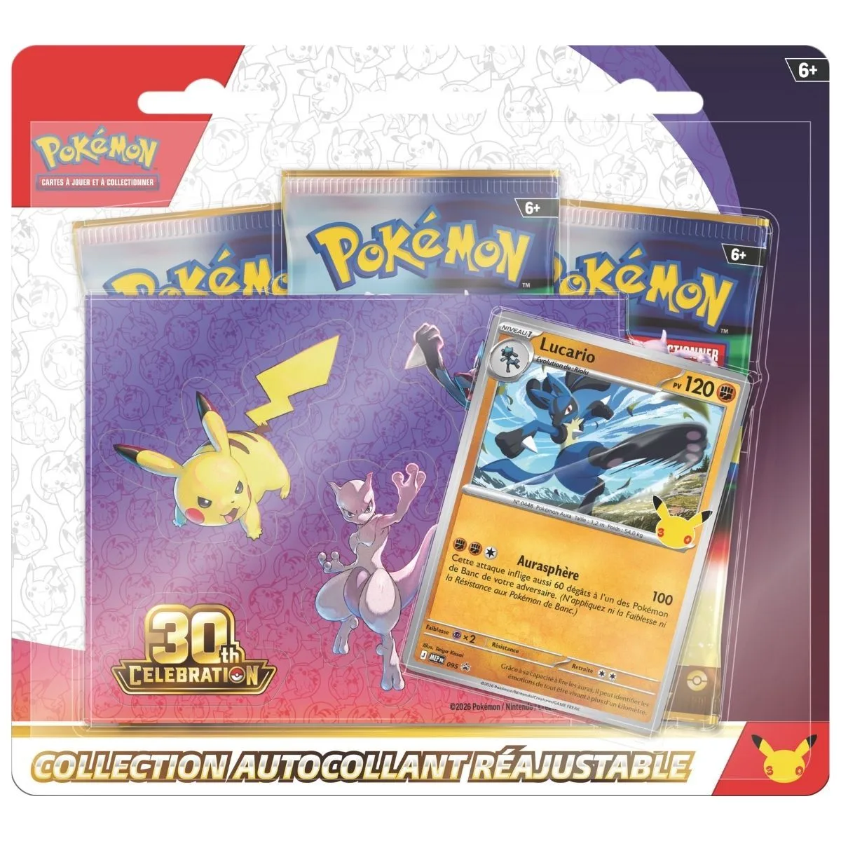 Lot de 2 Tripacks Collection Autocollant - 30e Anniversaire