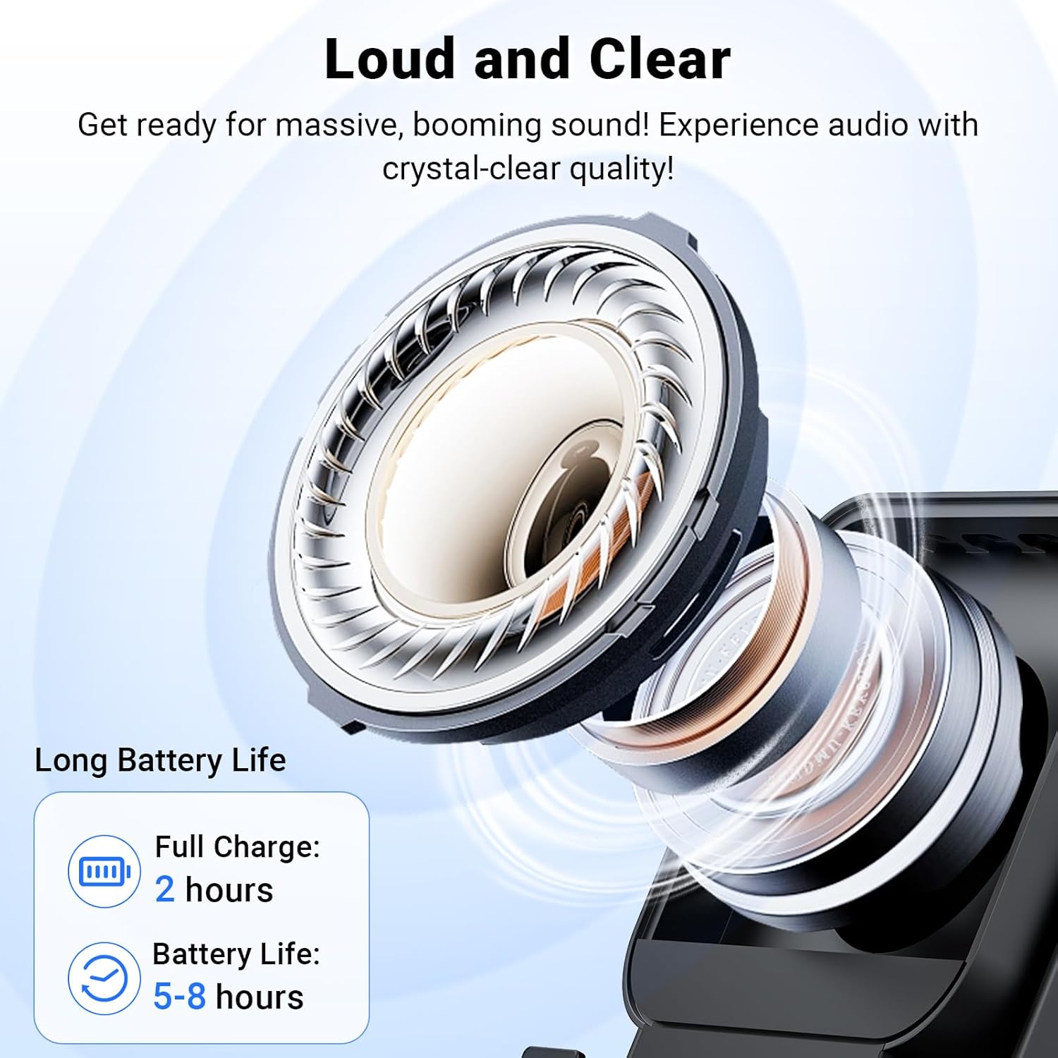 Speaker with Phone Stand 5 in 1 Wireless Induction Bluetooth Audio for iPhone