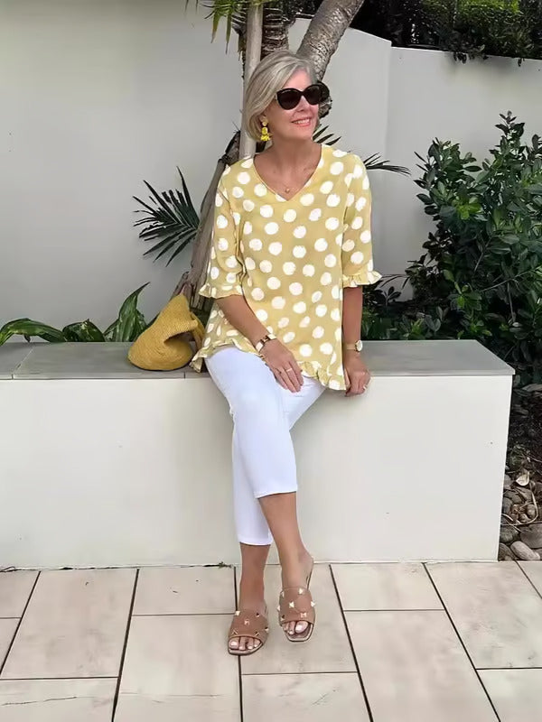 Cassandra | V-Neck Blouse
