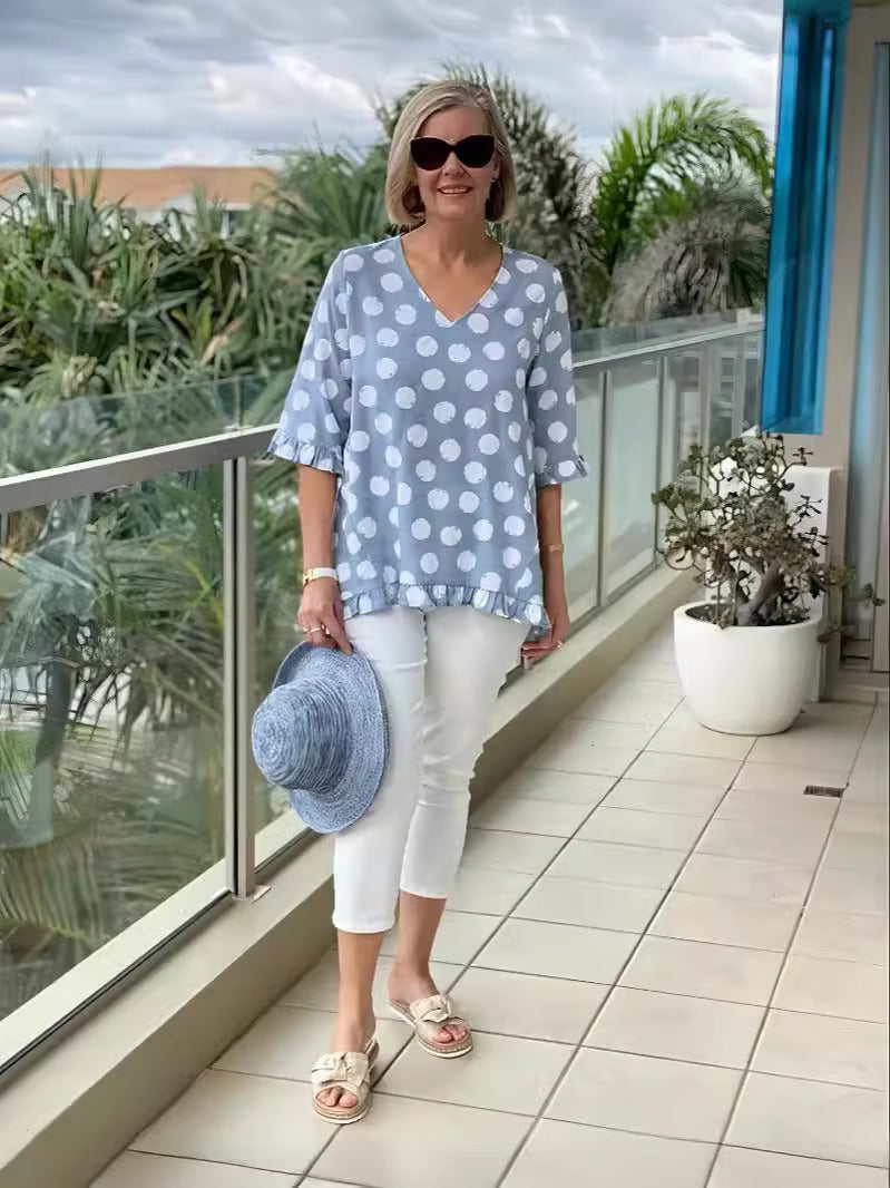 Cassandra | V-Neck Blouse