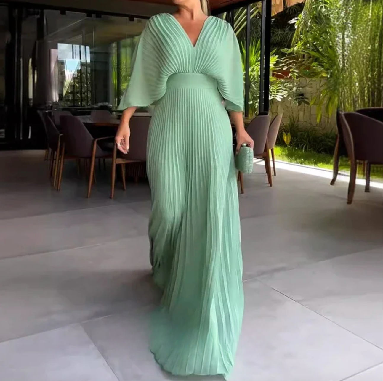 Celeste | Pleated Maxi Dress