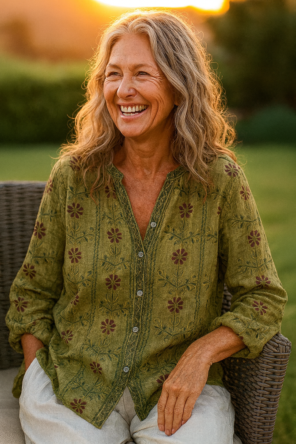 Iris | Relaxed V-Neck Blouse