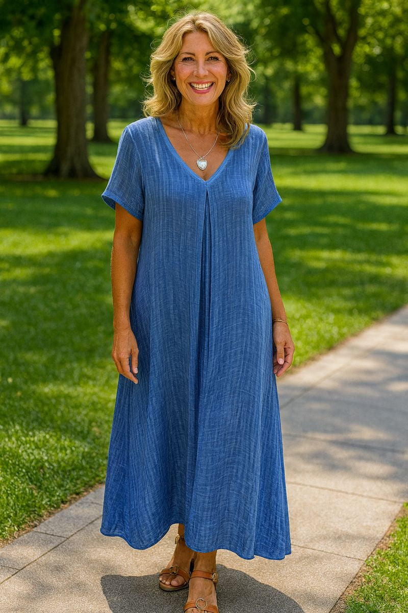 Allegra | Linen Midi Dress