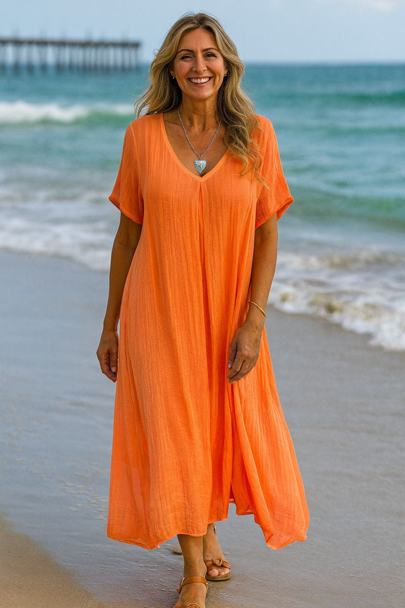 Allegra | Linen Midi Dress