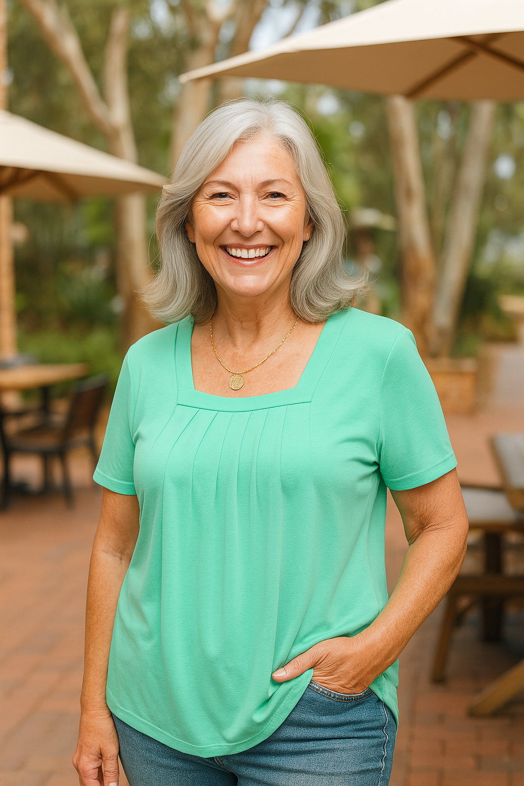 Maris | Pleated Comfort Top