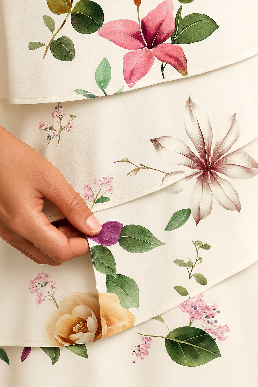 Luna | Floral Midi Dress