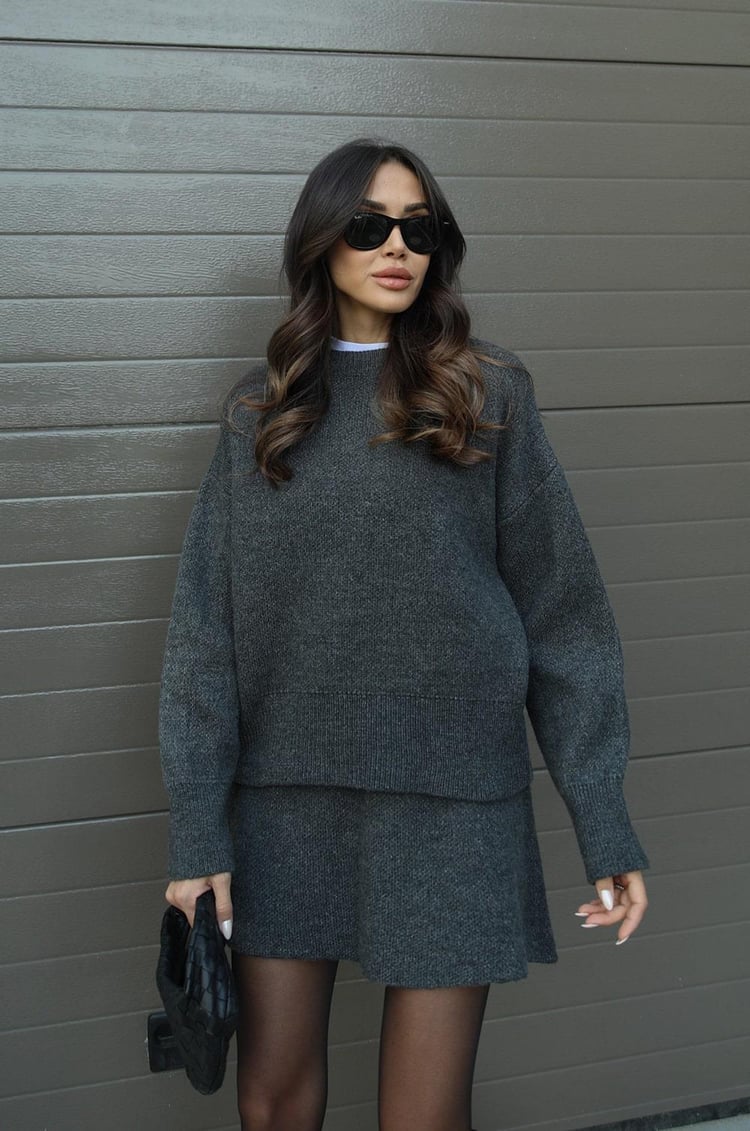 Lilith | Cozy Sweater Skirt