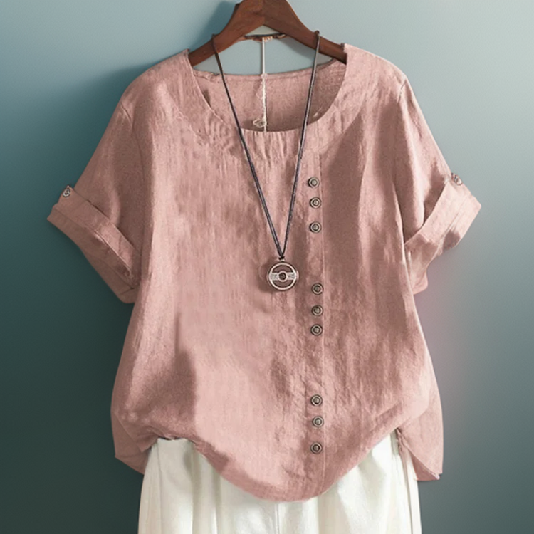 Cassandra | Button Detail Blouse