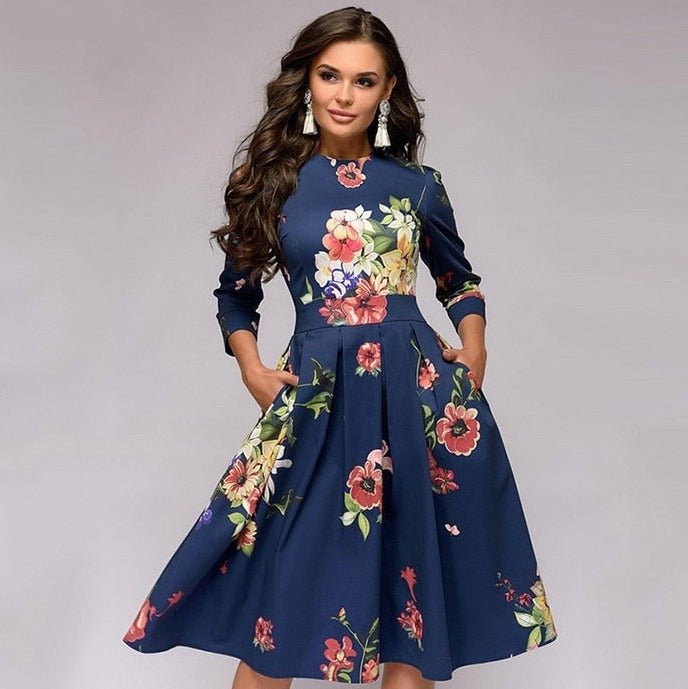 Elowen | Floral Midi Dress