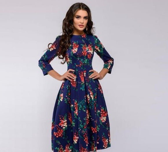 Elowen | Floral Midi Dress
