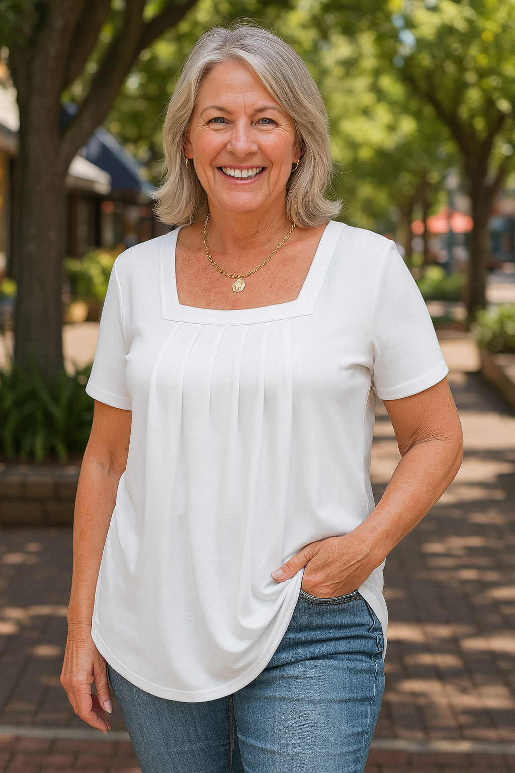 Maris | Pleated Comfort Top