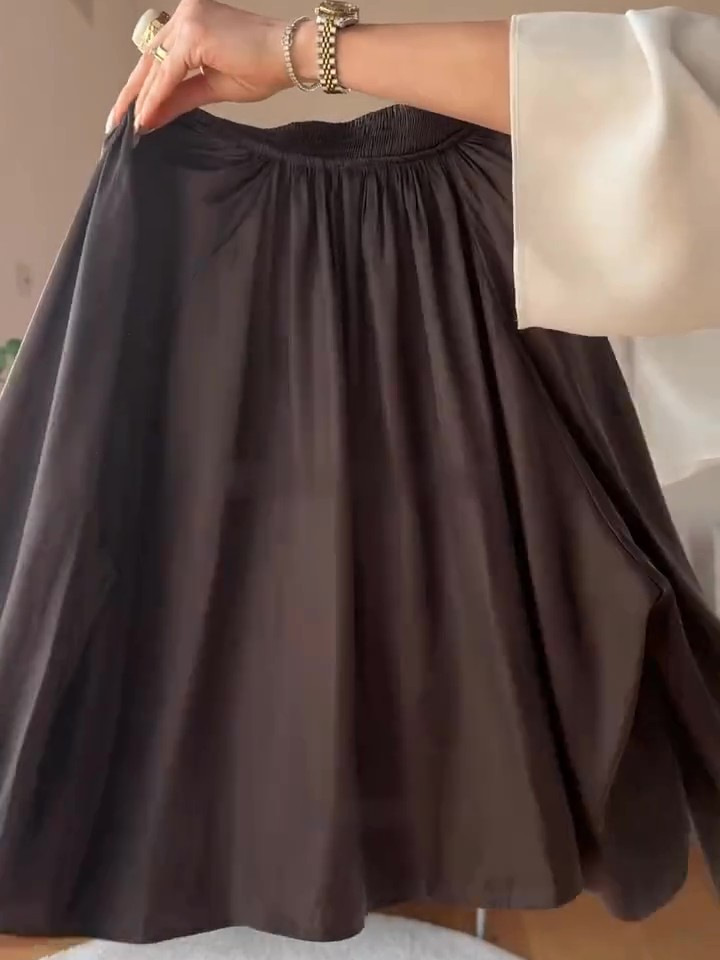 Cotton-like breathable V-neck chiffon blouse and lantern pants two-piece set
