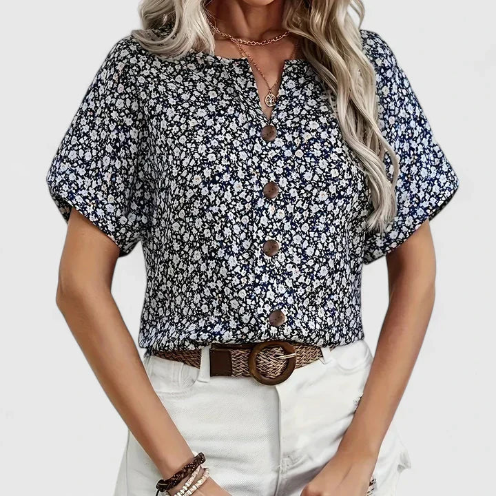Isolde | Casual Button-Up Blouse