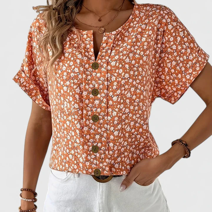 Isolde | Casual Button-Up Blouse