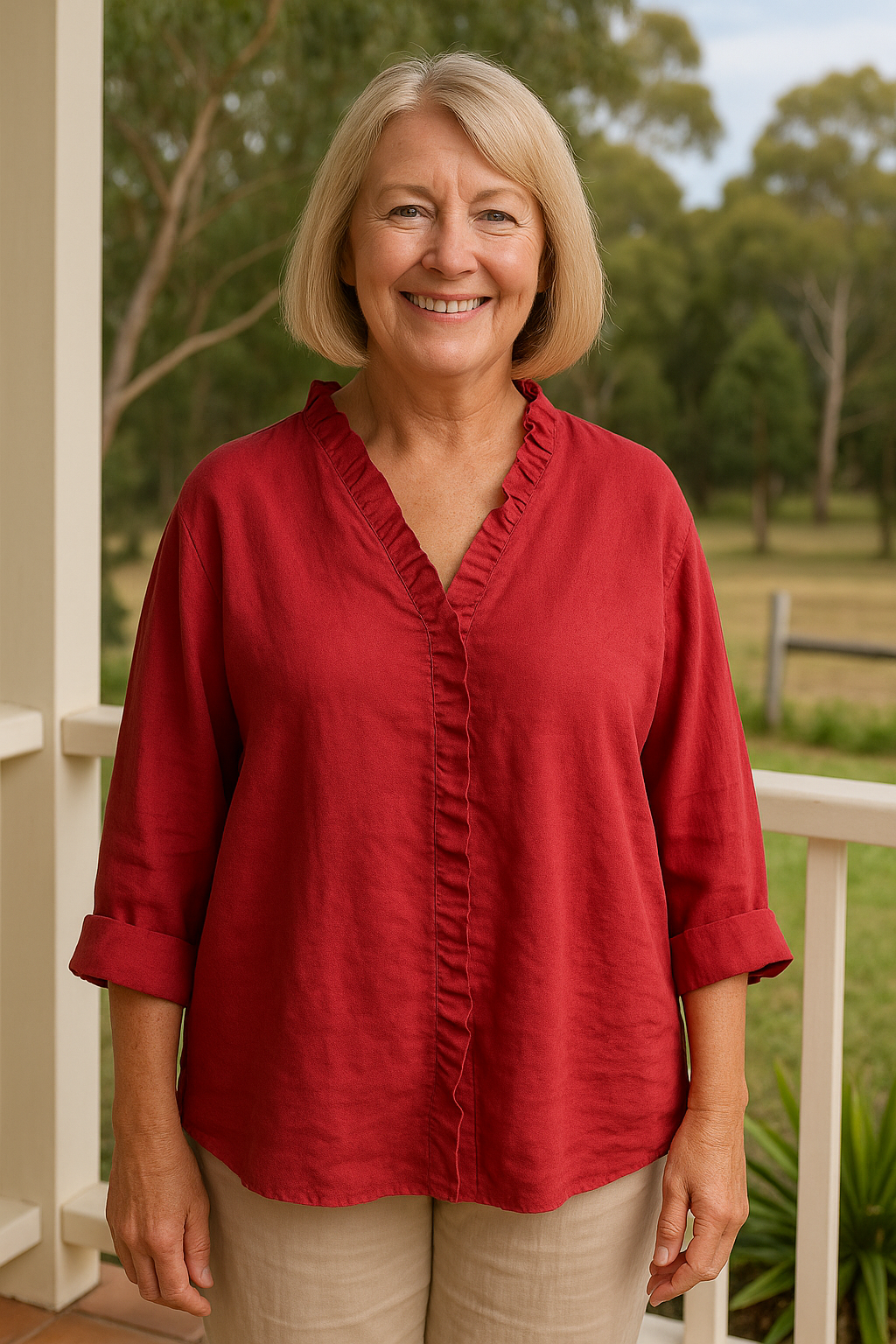 Luna | Ruffle Blouse