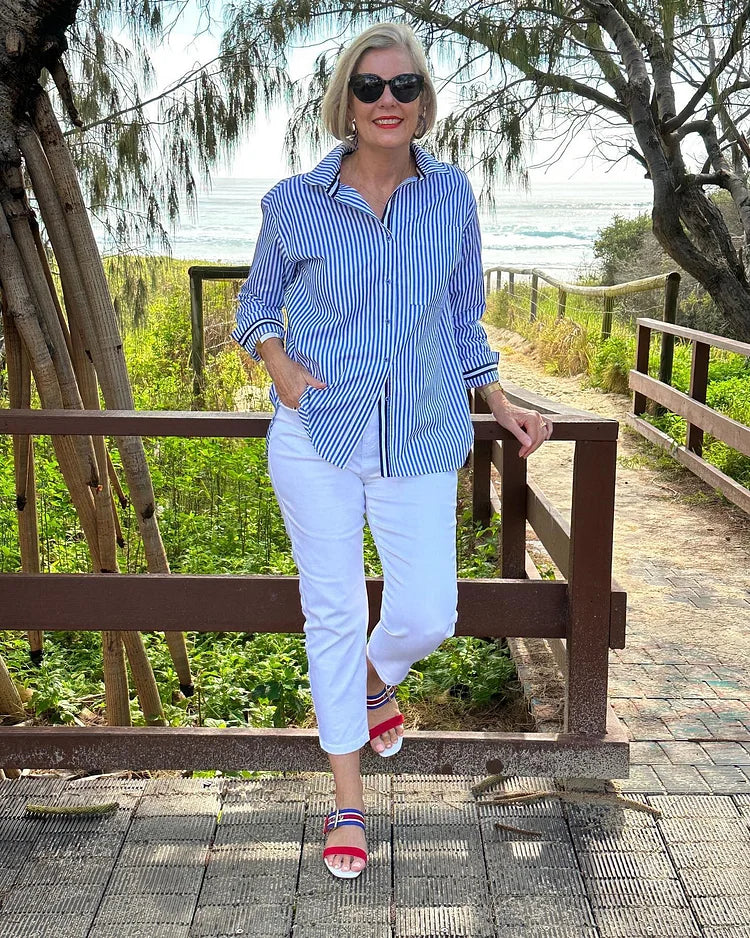 Margot | Striped Blouse