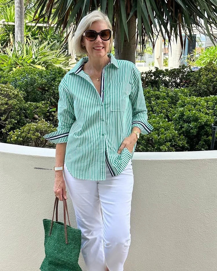 Margot | Striped Blouse