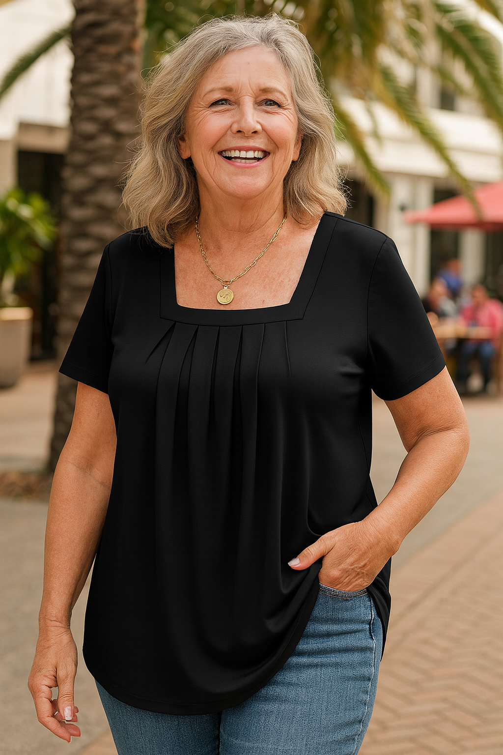 Maris | Pleated Comfort Top