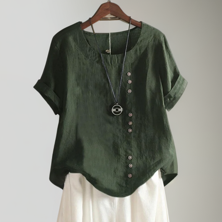 Cassandra | Button Detail Blouse