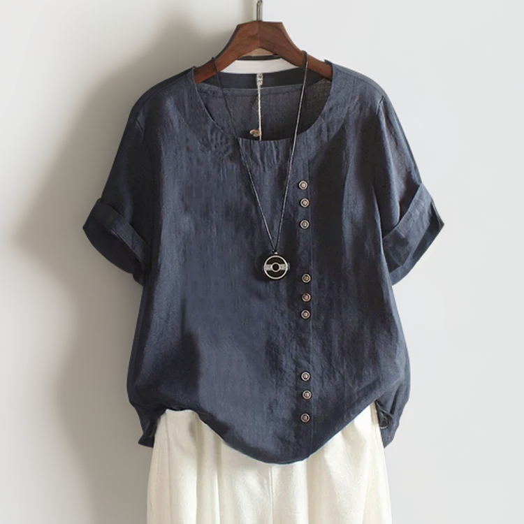 Cassandra | Button Detail Blouse