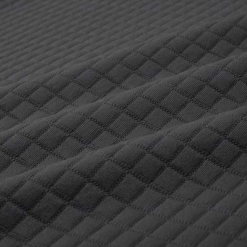 Black waffle texture close-up