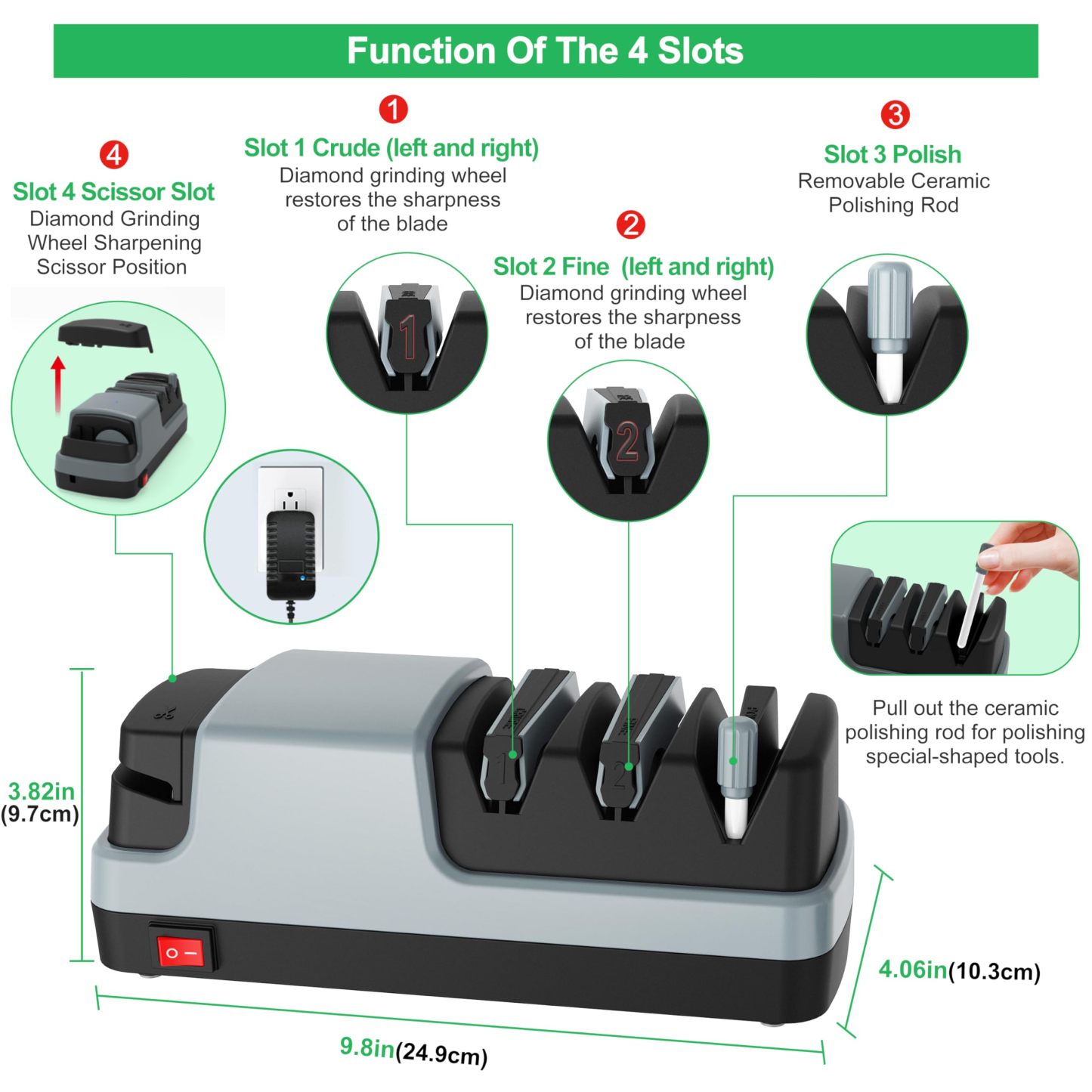 Sharpigo SA70 Pro 4-Stage Electric Knife Sharpener