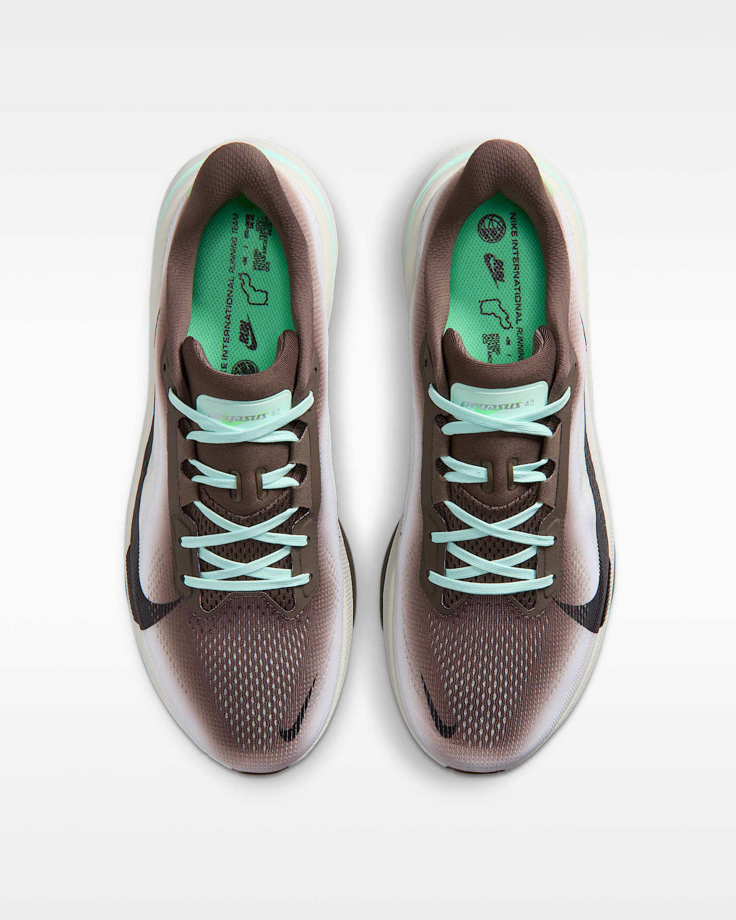 나이키 페가수스 42 남성 로드 러닝화 - 아이언스톤/씨 글래스/아틱  그린/블랙
