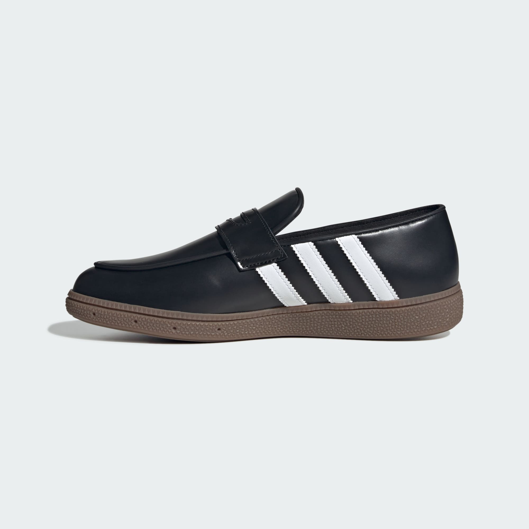 핸드볼 스페지알 로퍼 - Core Black / Cloud White / Gold Metallic - LA4186 - Side Medial Center View
