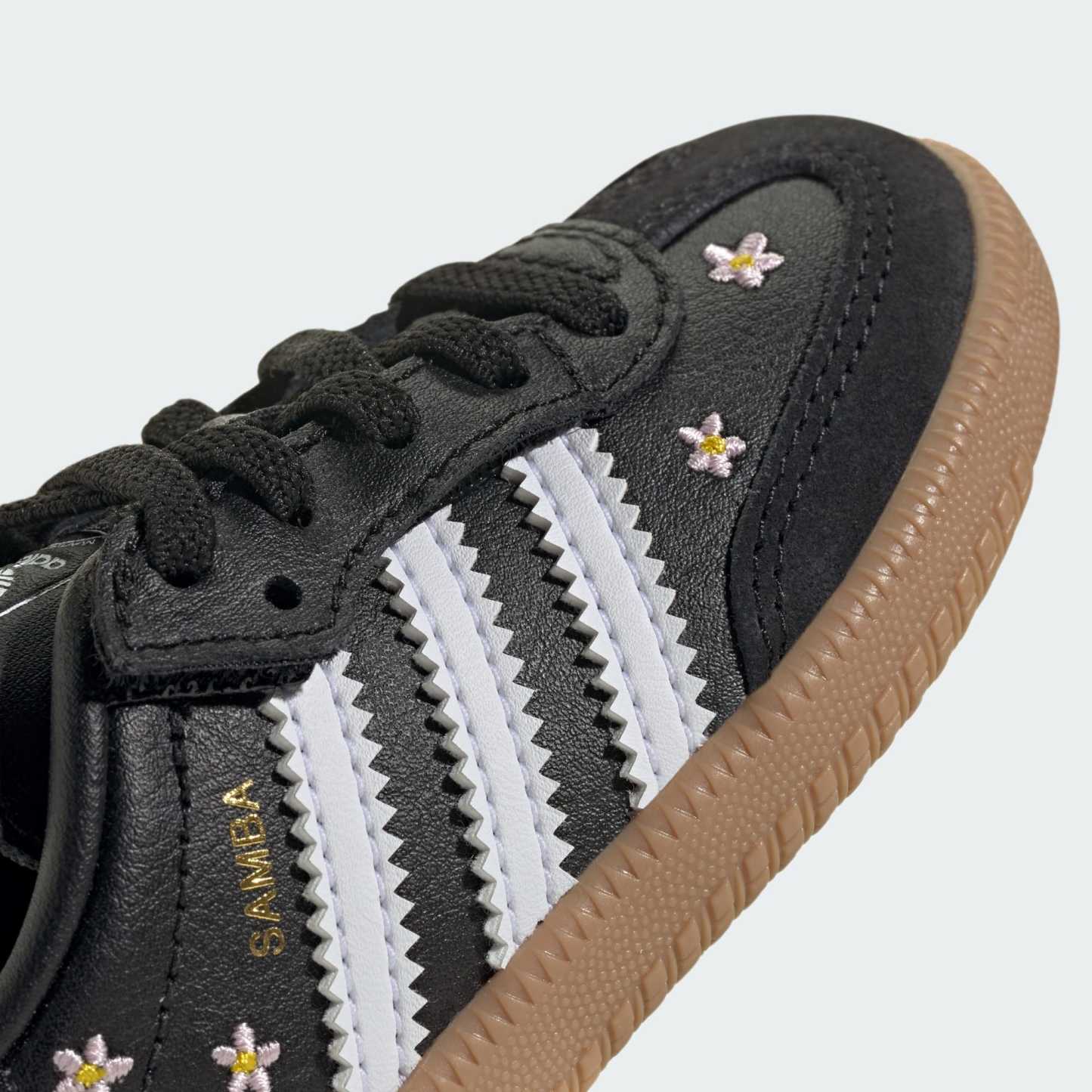 SAMBA OG COMFORT CLOSURE ELASTIC LACE SHOES - Core Black / Cloud White / Gum