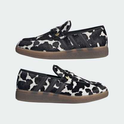 핸드볼 스페지알 로퍼 - White Black / Core Black / Gold Metallic - KK0921 - Mirrored Pair View
