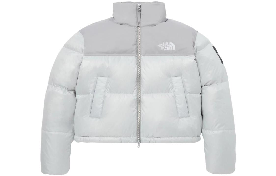 (WMNS) The North Face White Label Novelty Nuptse Down Jacket Asia Sizing 'Ice Grey' NJ1DP85L - 1_39f1ac2d-76f1-4655-a3b4-6877406efb8c