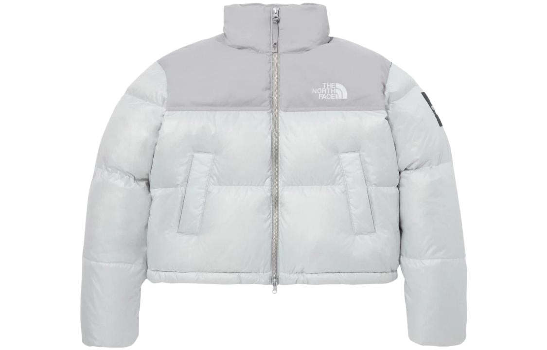 (WMNS) The North Face White Label Novelty Nuptse Down Jacket Asia Sizing 'Ice Grey' NJ1DP85L - 1_39f1ac2d-76f1-4655-a3b4-6877406efb8c
