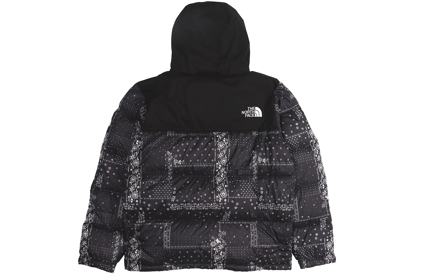 THE NORTH FACE Label Bandana Nuptse 'Black' NJ1DL60J - 1_53fe7c1e-3285-4af2-9df9-da08341de78f